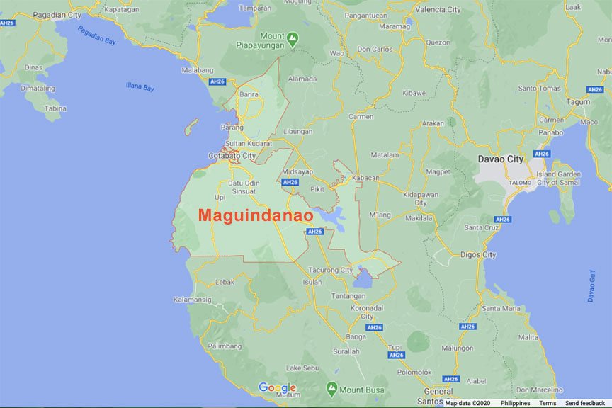 Province of Maguindanao. Map courtesy of Google
