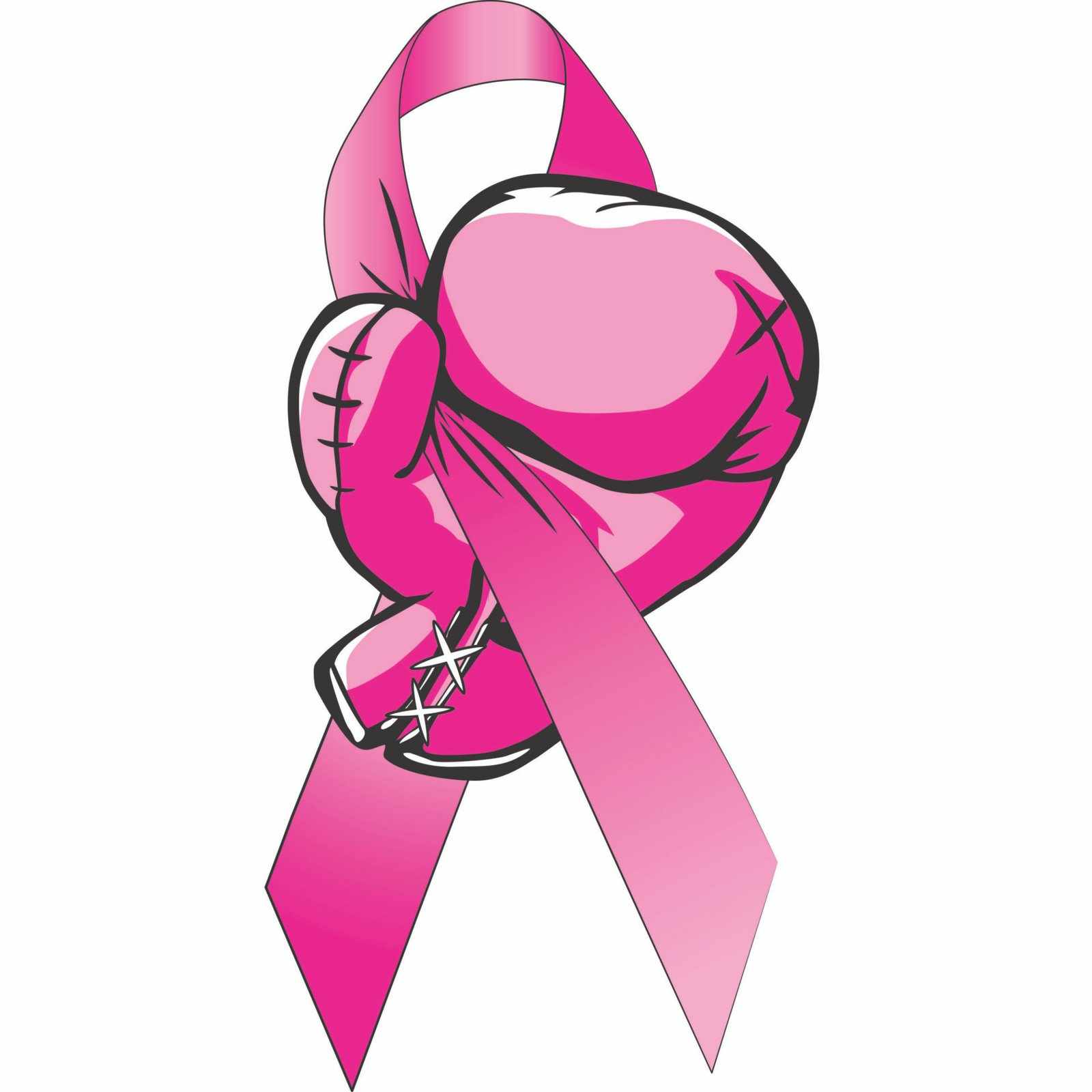 Breast Cancer Awareness logo large glove