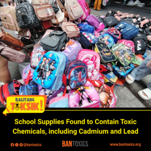 Consumer safety alert: Ban toxics detects lead, cadmium in some school supplies